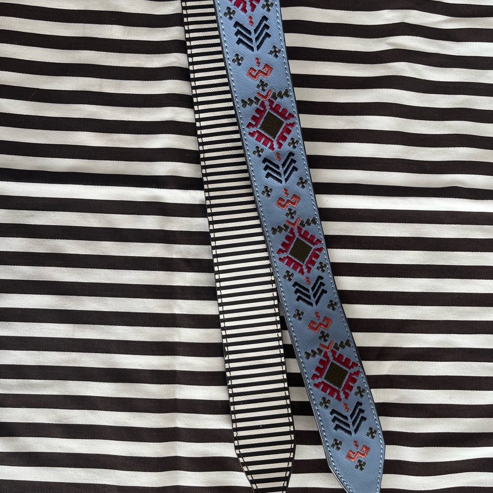 Blue and Red Patterned Tie